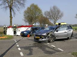 Dode bij ernstig ongeluk in Rijkevoort. (foto:SK-Media)