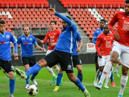 Een spelmoment uit Jong FC Utrecht - FC Den Bosch (foto: OrangePictures).