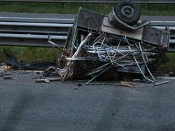 De aanhanger schaarde. (Foto: SK-Media)