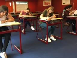 Geen volle gymzaal. want er is nog maar één examenklas in Ravenstein (Foto: Karlijn Houterman/OB)