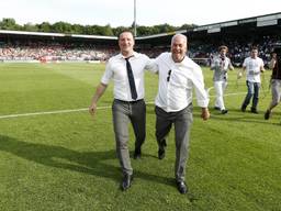 Stijn Vreven en Hans Smulders na de promotie (foto: VI Images).