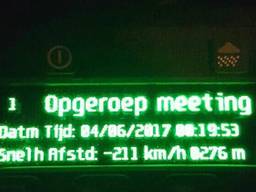De man reed ruim tachtig kilometer per uur te hard. (Foto: Twitter Team Verkeer ZWB)
