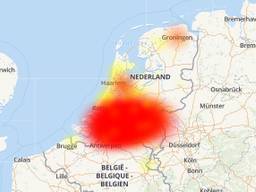 Internetproblemen bij Ziggo. (Foto: allestoringen.nl)