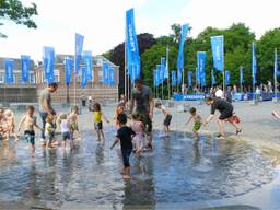 Waterpret tijdens de hitte. (Foto: Henk Voermans)