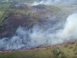 De brand in natuurgebied de Deurnsche Peel (foto: Ivo van der Put / YouTube ).