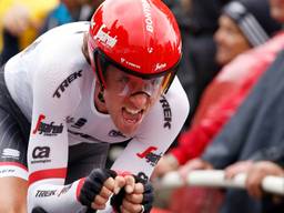 Koen de Kort tijdens de tijdrit van de Tour de France (foto: ANP).