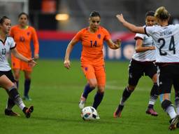 Renée Slegers in oktober 2016 in Oranje tegen Duitsland (foto: VI Images).