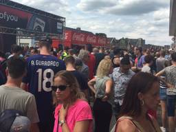 Drukte bij het stadion van PSV op de fandag van de club uit Eindhoven