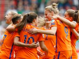 Het damesteam van Oranje speelt in april in Eindhoven. (Foto: ANP)