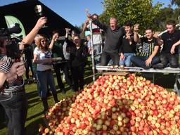 Wereldrecord! Mega-piramide van 7000 appels in Vinkel
