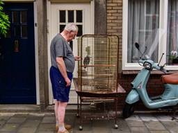 De papegaai werd uit de brandende woning gered. (Foto: Dave Hendriks/ SQ Vision)