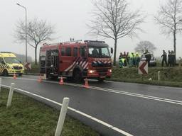 Ongeluk op de Rijsdijk in Etten-Leur. (Foto: Luc Verheijen / Twitter)
