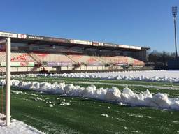 FC Oss had vorig seizoen ook last van de sneeuw (foto: FC Oss).