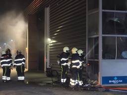 Brand bij tapijtwinkel Babacan in Oss. Foto: Maickel Keijzers