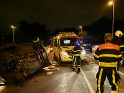 Ongeluk op de Blaakweg in Tilburg. De gevaarlijkste verkeersplek van Brabant. (Foto: Jules Vorstelaar).