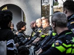 Met een foto van een protest  van Eritreeërs in Veldhoven, is Rob Engelaar genomineerd voor de Zilveren Camera. Foto: Rob Engelaar (ANP)