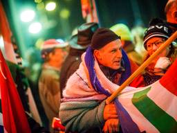 Groningers demonstreren tegen de aardgasboringen. Foto: ANP