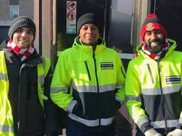 Deze hardwerkende mannen kregen van ons een Brabantsjaal (foto: Joris Dirckx)