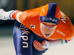 Ireen Wüst tijdens haar 500 meter op het WK Allround. (Foto: VI Images)