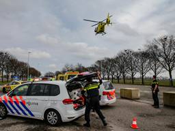 Er werd een traumahelikopter opgeroepen. (Foto: SQ Vision Mediaprodukties)