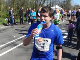 Tim zijn eerste marathon was die in Rotterdam (Foto: Tim de Groot)