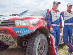 Van Loon en Rosegaar tijdens Dakar 2017 (foto: VI Images).