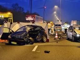 Het ongeluk gebeurde op de A58 (foto: Toby de Kort).