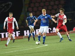 FC Den Bosch-aanvaller Jort van der Sande in actie tegen Jong Ajax . (Foto: Henk van Esch)