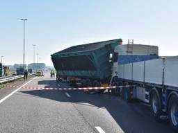 Ongeluk op de A59 (foto: Tom van der Put)