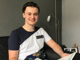 Krijn (16) moet zowel mondeling als schriftelijk eindexamen doen (foto: Ilse Schoenmaker)