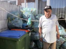 Gemeente Breda helpt Bertus toch: zijn zeventig zakken zwerfvuil worden opgehaald