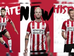 Het nieuwe shirt van PSV (foto: PSV/Umbro).