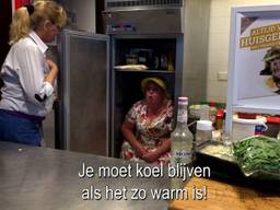 Betty in de koelstand (foto: Omroep Brabant).