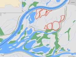 Beregenen mag weer in de rood omcirkelde Biesbosch polders