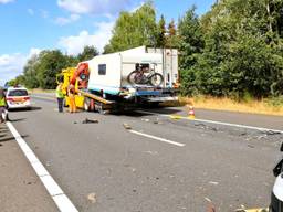 Politie was ter plekke (foto: Harrie Grijseels/SQ Vision Mediaprodukties).