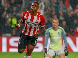 Steven Bergwijn zet PSV op voorsprong tegen BATE Borisov. (Foto: ANP)