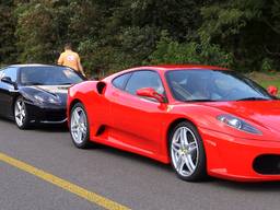 Ferrari's op de Ferraridag.