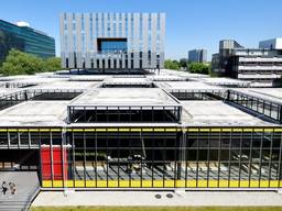 Het TU/e-gebouw dat is omgedoopt tot rijksmonument.(Foto: Bart van Overbeeke)