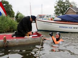 Maarten tijdens zijn poging in 2018 (foto: Maarten van der Weijden Foundation)