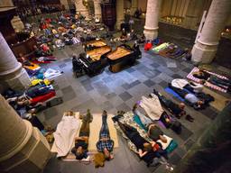 Een slaapfeestje in de Grote Kerk van Breda