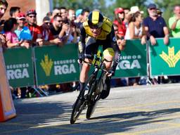 Steven Kruijswijk tijdens de tijdrit van de Vuelta (foto: VI Images)