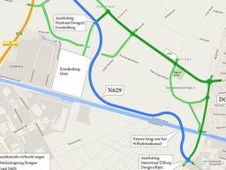 De nieuwe verbindingsweg tussen Dongen en Oosterhout