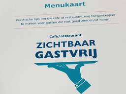 De 'menukaart' met tips voor de restaurants (foto: Josien Damkot)