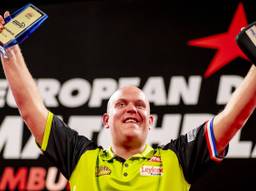 Michael van Gerwen is superieur tijdens Euro Tour-toernooien (foto: VI Images).