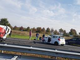 A73 tijdelijk gesloten in verband met aanrijding (Foto: SK-Media)