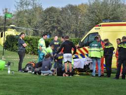 De kinderen raakten gewond toen het springkussen omviel (foto: Toby de Kort)