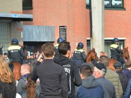 Het werd onrustig na NAC - Willem II. (Foto: Perry Roovers)