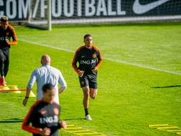 Arnaut Groeneveld, Virgil van Dijk en Patrick van Aanholt bij Oranje (foto: VI Images).