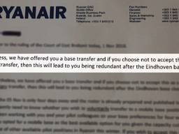 Ryanair stuurde een keiharde brief aan de piloten.