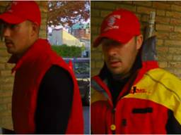 De twee mannen waren verkleed als pakketbezorgers. (Foto: Politie.nl)